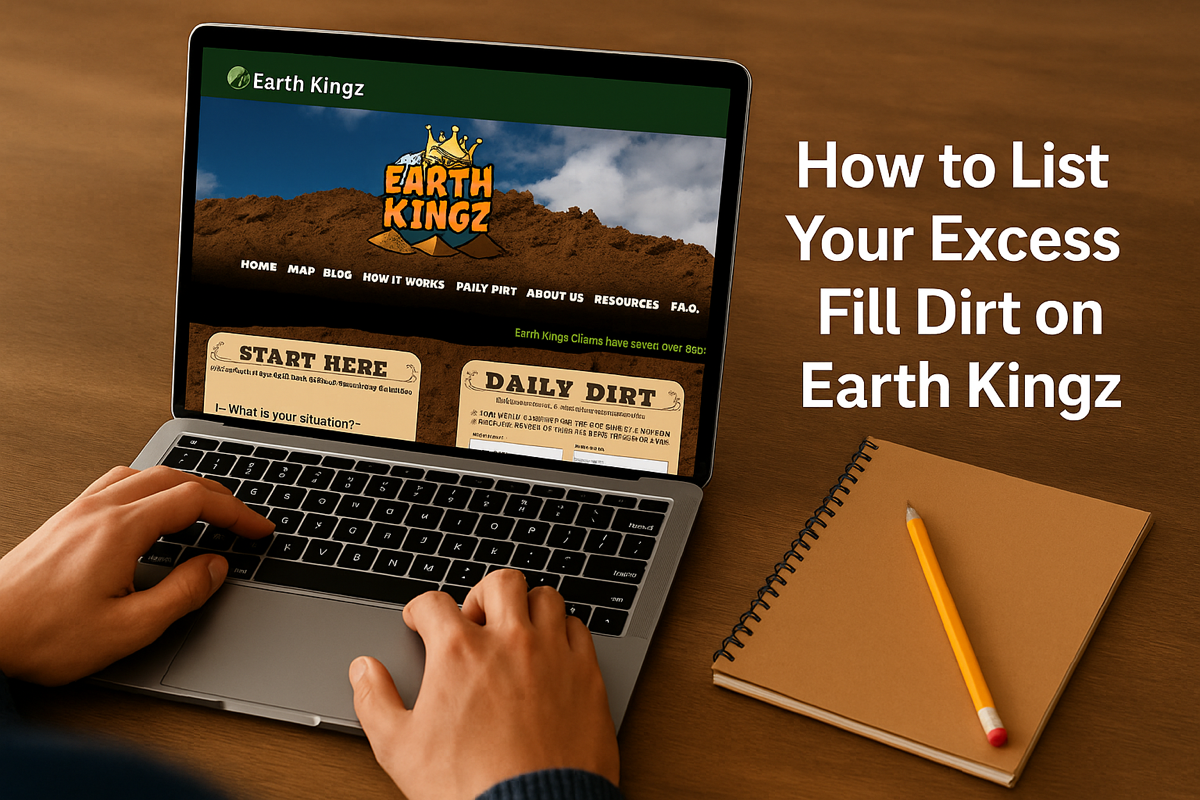 How to List Your Excess Fill Dirt on Earth Kingz: A Step-by-Step Guide